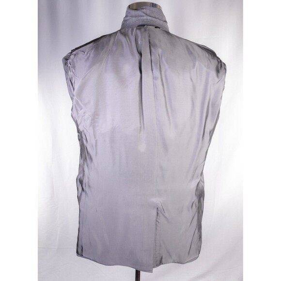 Jos. A. Bank 2-Pcs WOOL Gray Plaid Two Button Jacket Blazer Sz 42L Pants 36X30 - Picture 12 of 16